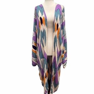Anthropologie Bel Kazan Waterfall Kimono Lilac Size One Size